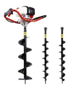 Petrol Engine Earth Auger 52CC with 3 Bits