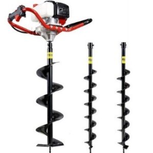Petrol Engine Earth Auger 52CC with 3 Bits