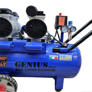 50LT 2.0HP, Oilless & Silent, Single Phase With Oil-Water Separator, Two Metal Guages 8 Bbar