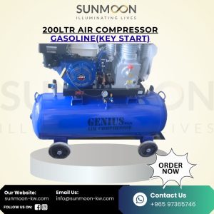 200ltr air compressor gasoline genius (key start)