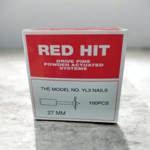 RED HIT NAILS 27 MM (100PCS/BOX)
