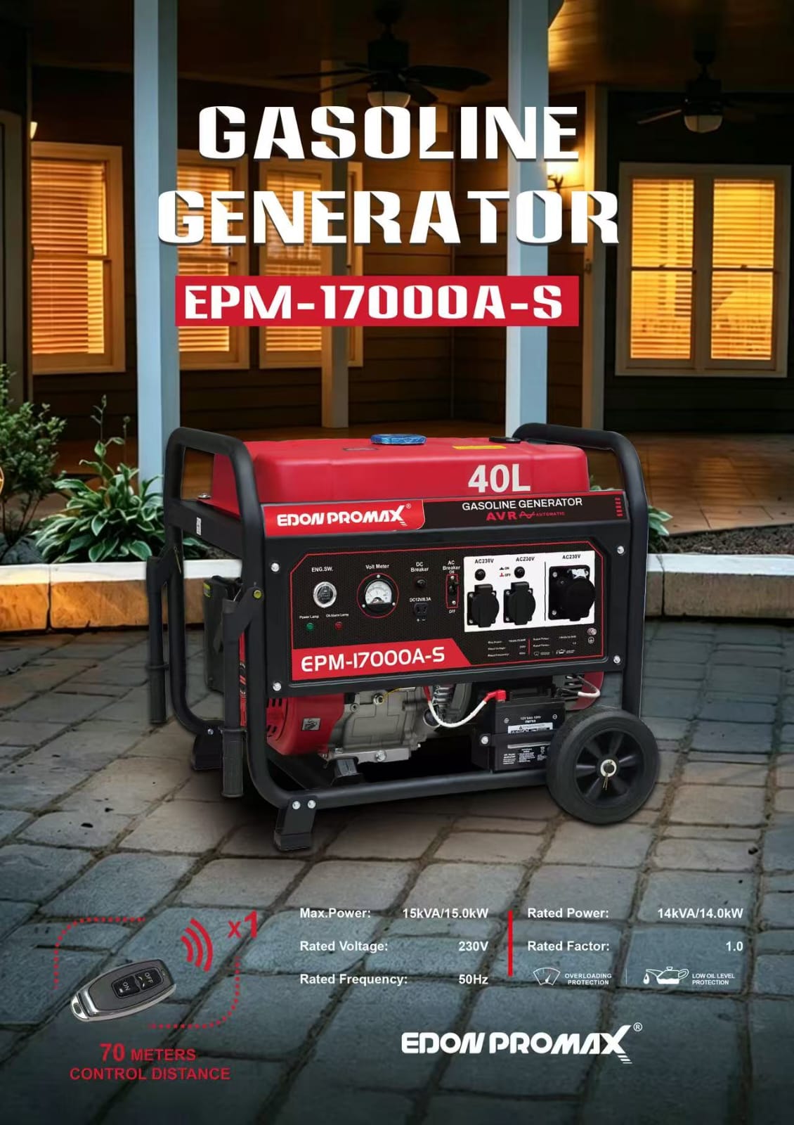 EPM17000A (Gasoline Generator EDON PROMAX (15000w))